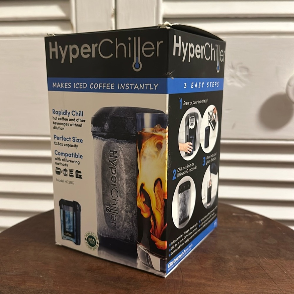 NWT - Hyper Chiller 🥶 Makes Iced Coffee/Drinks Instantly - Black